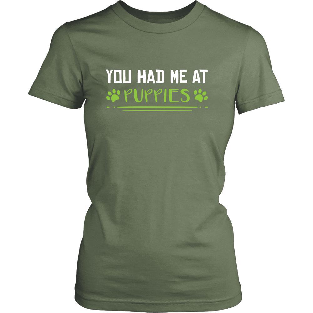 Puppies Shirt - Had Me At Puppies - Animal Lover Gift-T-shirt-Teelime | shirts-hoodies-mugs