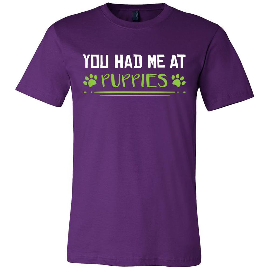 Puppies Shirt - Had Me At Puppies - Animal Lover Gift-T-shirt-Teelime | shirts-hoodies-mugs