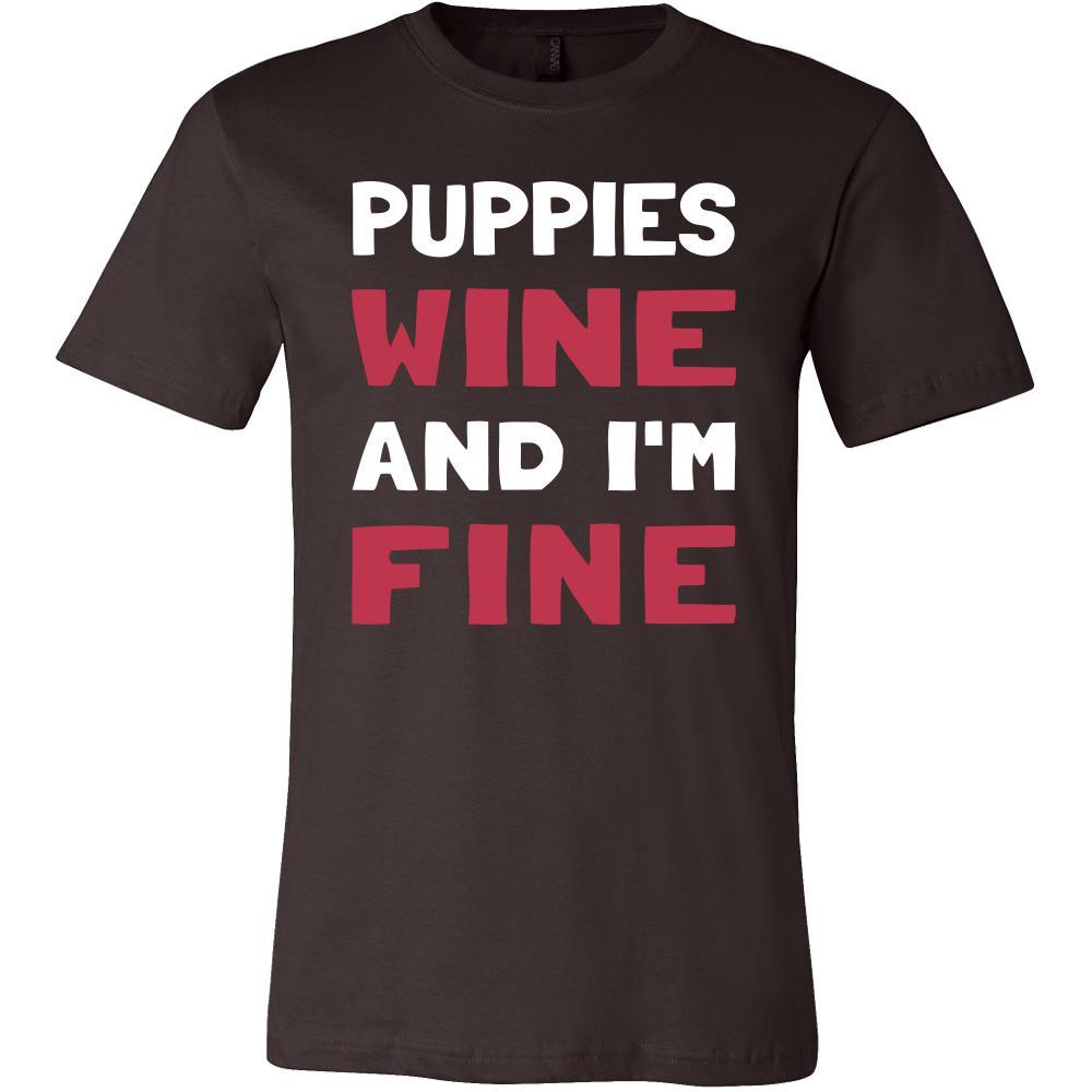 Puppies Shirt - Puppies Wine - Animal Lover Gift-T-shirt-Teelime | shirts-hoodies-mugs