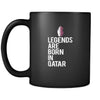 Qatar Legends are born in Qatar 11oz Black Mug-Drinkware-Teelime | shirts-hoodies-mugs