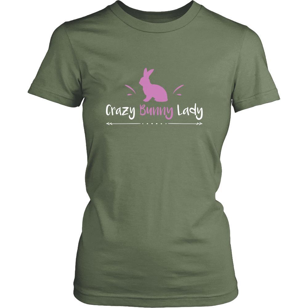 Rabbit Shirt - Crazy Bunny Lady - Animal Lover Gift-T-shirt-Teelime | shirts-hoodies-mugs