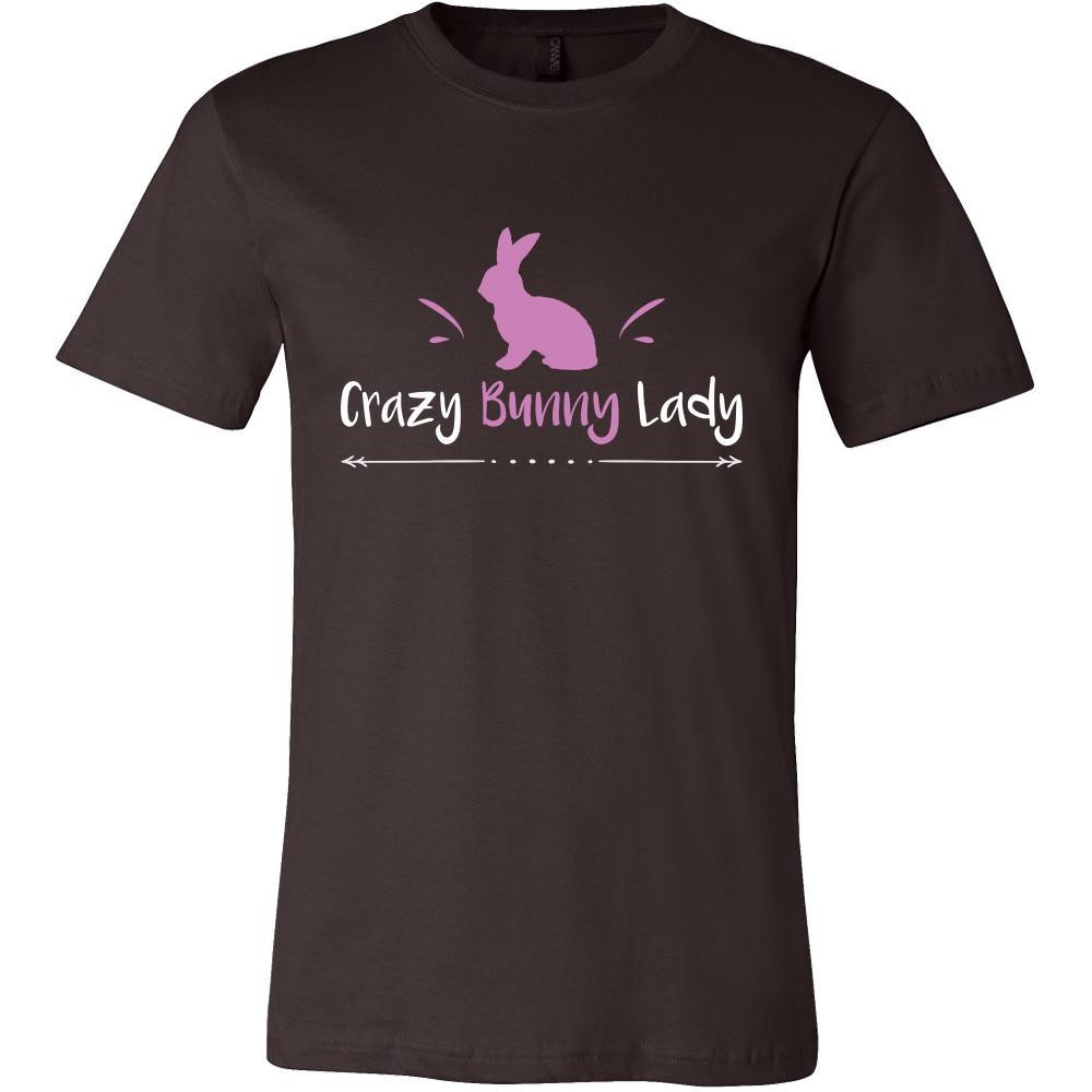 Rabbit Shirt - Crazy Bunny Lady - Animal Lover Gift-T-shirt-Teelime | shirts-hoodies-mugs