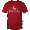 Rabbit Shirt - Crazy Bunny Lady - Animal Lover Gift-T-shirt-Teelime | shirts-hoodies-mugs