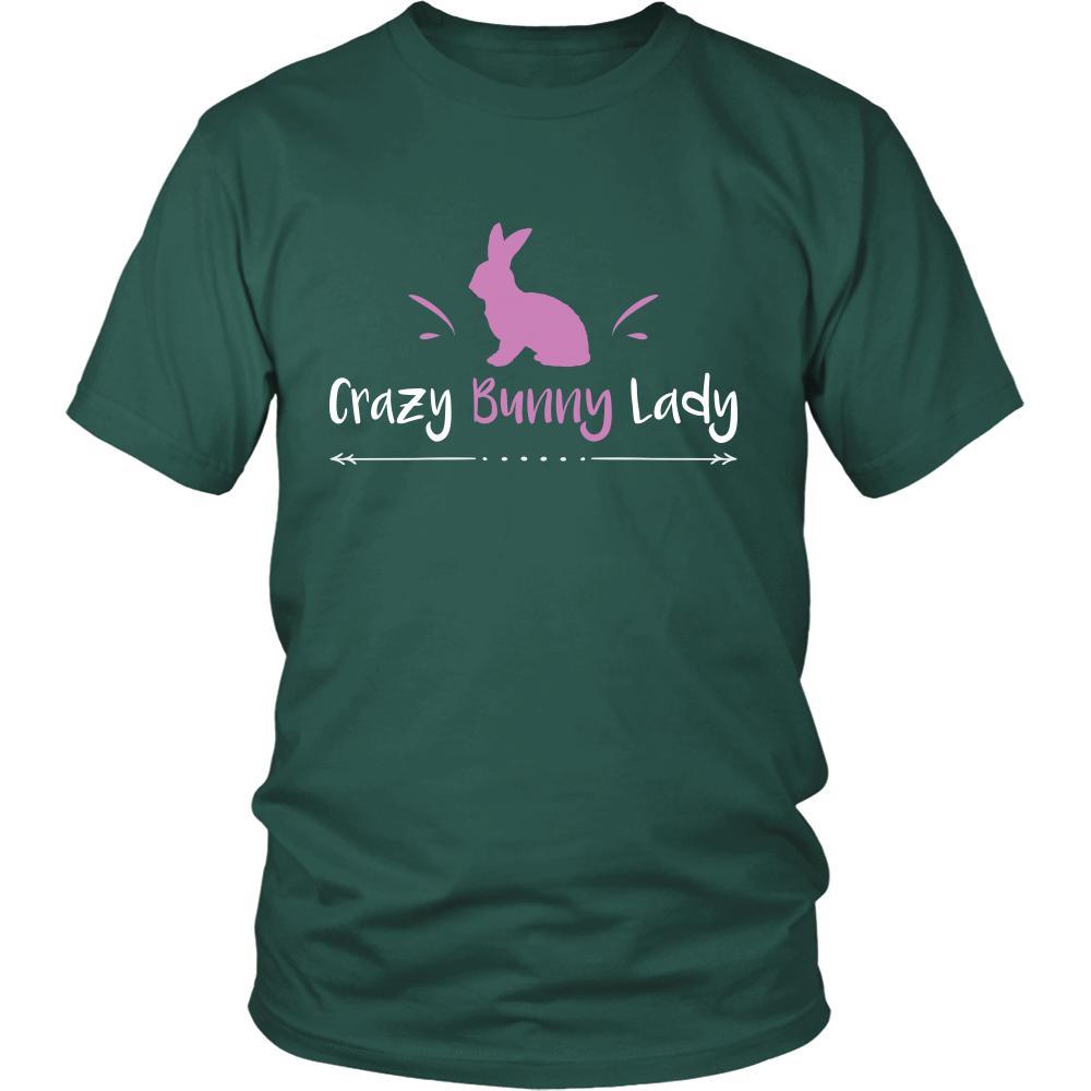 Rabbit Shirt - Crazy Bunny Lady - Animal Lover Gift-T-shirt-Teelime | shirts-hoodies-mugs