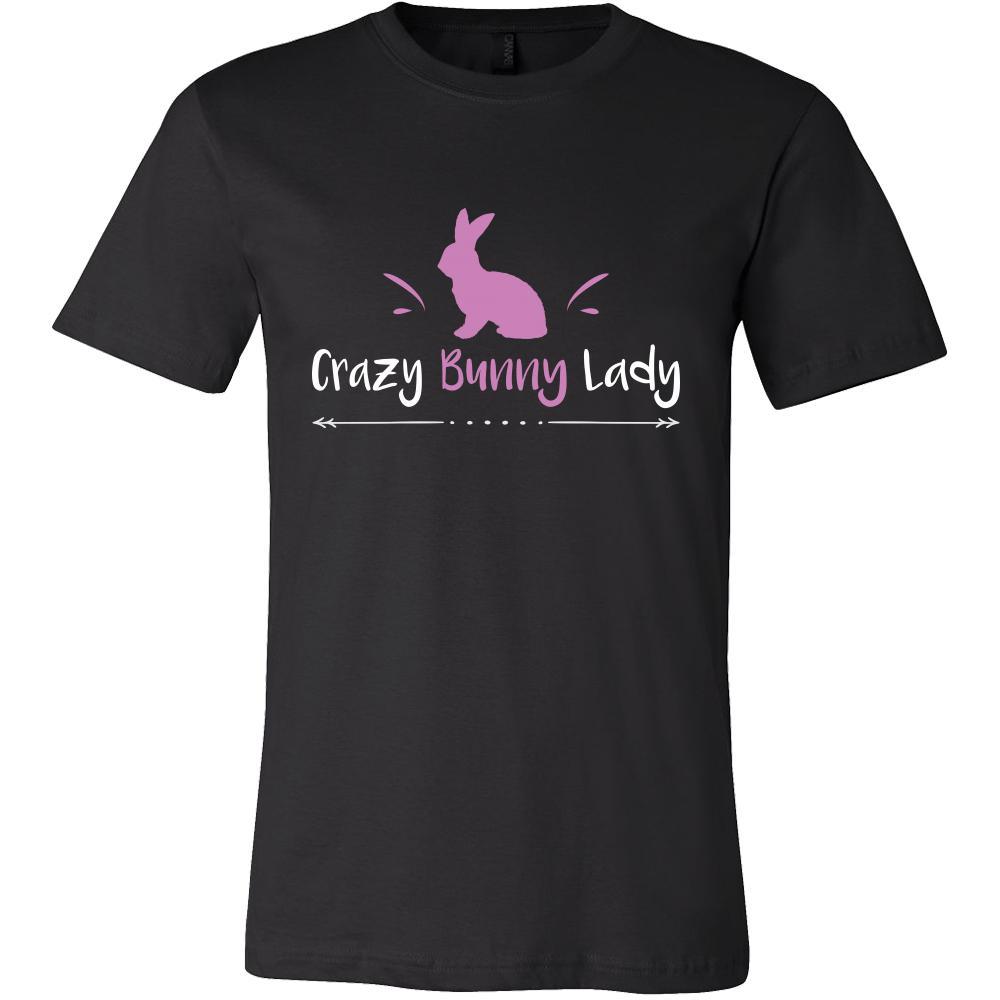 Rabbit Shirt - Crazy Bunny Lady - Animal Lover Gift-T-shirt-Teelime | shirts-hoodies-mugs