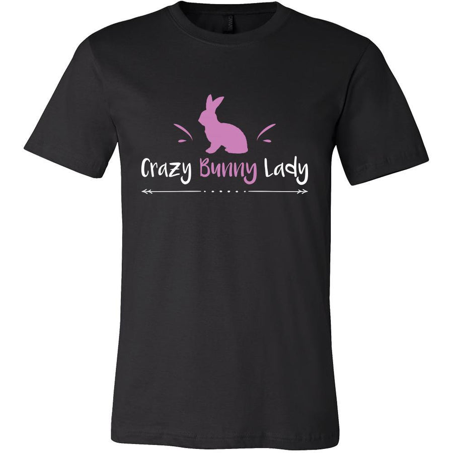 Rabbit Shirt - Crazy Bunny Lady - Animal Lover Gift-T-shirt-Teelime | shirts-hoodies-mugs