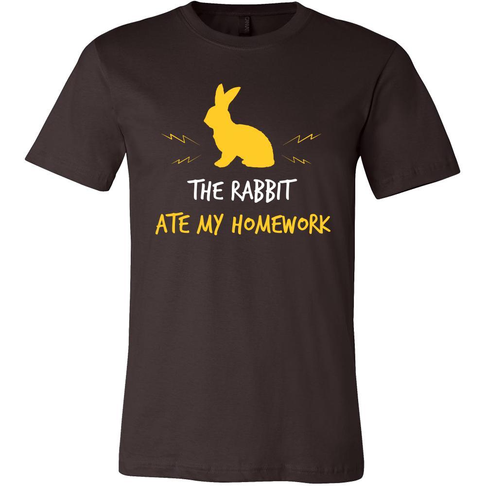 Rabbit Shirt - Homework - Animal Lover Gift-T-shirt-Teelime | shirts-hoodies-mugs
