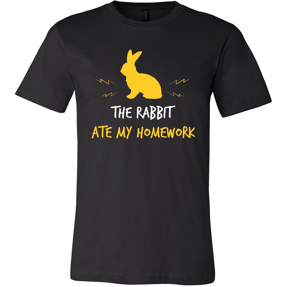 Rabbit Shirt - Homework - Animal Lover Gift-T-shirt-Teelime | shirts-hoodies-mugs