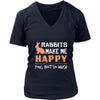 Rabbit Shirt - Make Me Happy - Animal Lover Gift-T-shirt-Teelime | shirts-hoodies-mugs