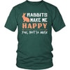 Rabbit Shirt - Make Me Happy - Animal Lover Gift-T-shirt-Teelime | shirts-hoodies-mugs