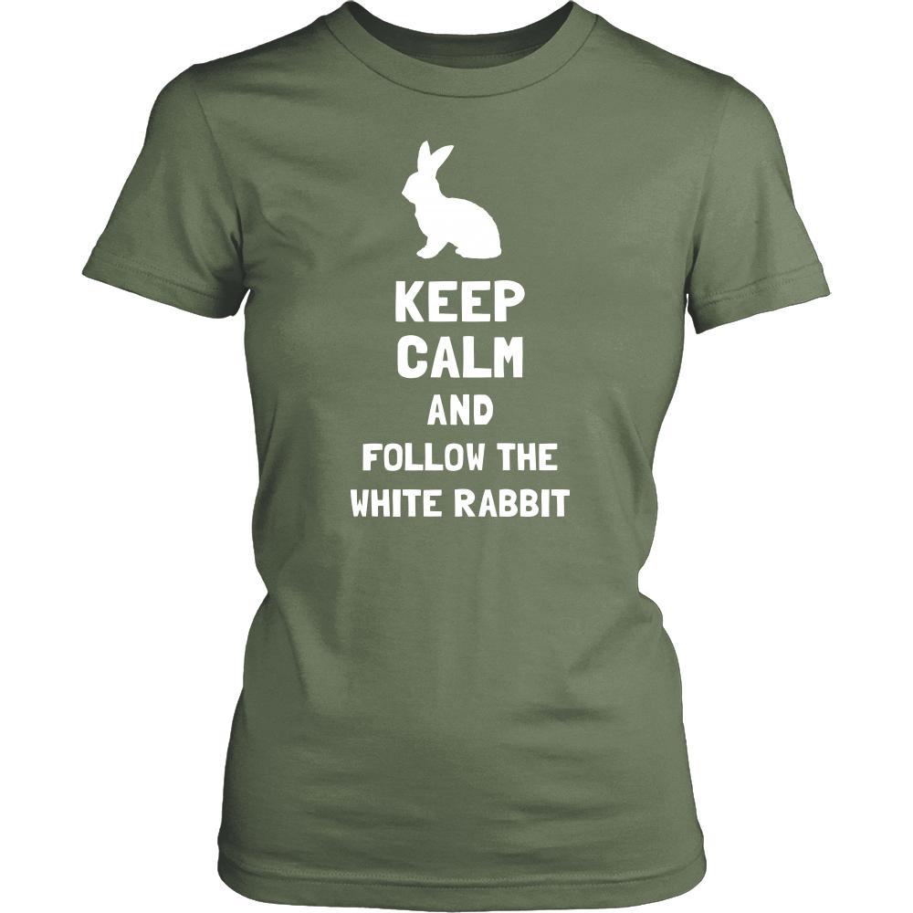 Rabbit Shirt - White Rabbit - Animal Lover Gift-T-shirt-Teelime | shirts-hoodies-mugs