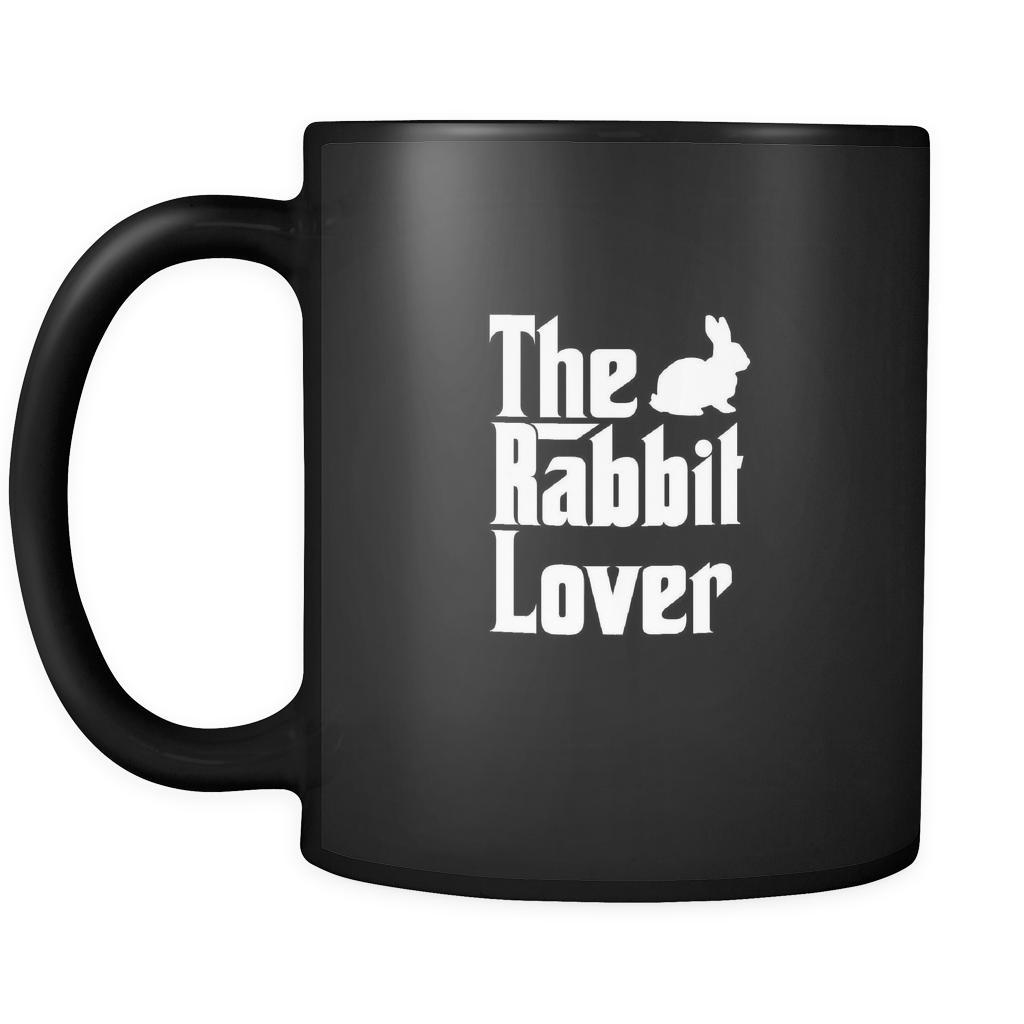 Rabbit The Rabbit Lover 11oz Black Mug-Drinkware-Teelime | shirts-hoodies-mugs