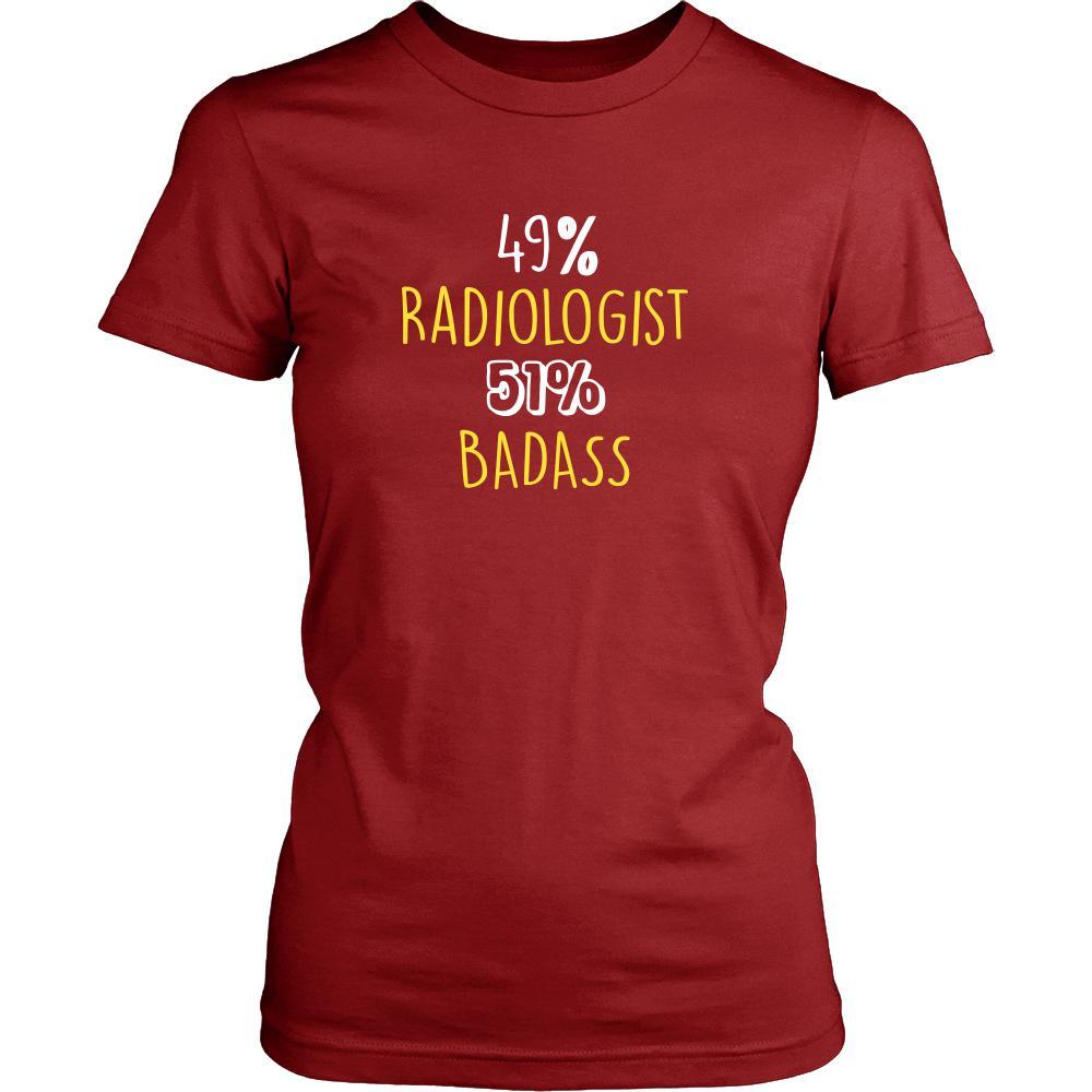 Radiologist Shirt - 49% Radiologist 51% Badass Profession-T-shirt-Teelime | shirts-hoodies-mugs