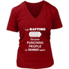 Rafting - I go Rafting because punching people is frowned upon - Rafter Hobby Shirt-T-shirt-Teelime | shirts-hoodies-mugs