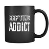 Rafting Rafting Addict 11oz Black Mug-Drinkware-Teelime | shirts-hoodies-mugs