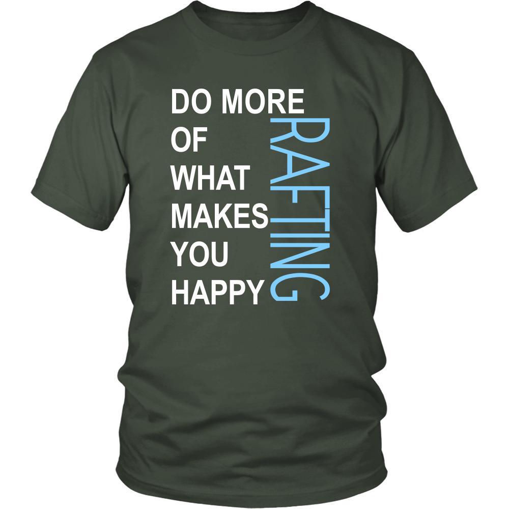 Rafting Shirt - Do more of what makes you happy Rafting- Hobby Gift-T-shirt-Teelime | shirts-hoodies-mugs