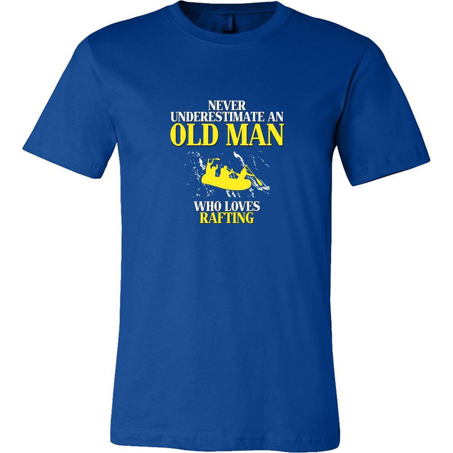 Rafting Shirt - Never underestimate an old man who loves rafting Grandfather Hobby Gift-T-shirt-Teelime | shirts-hoodies-mugs