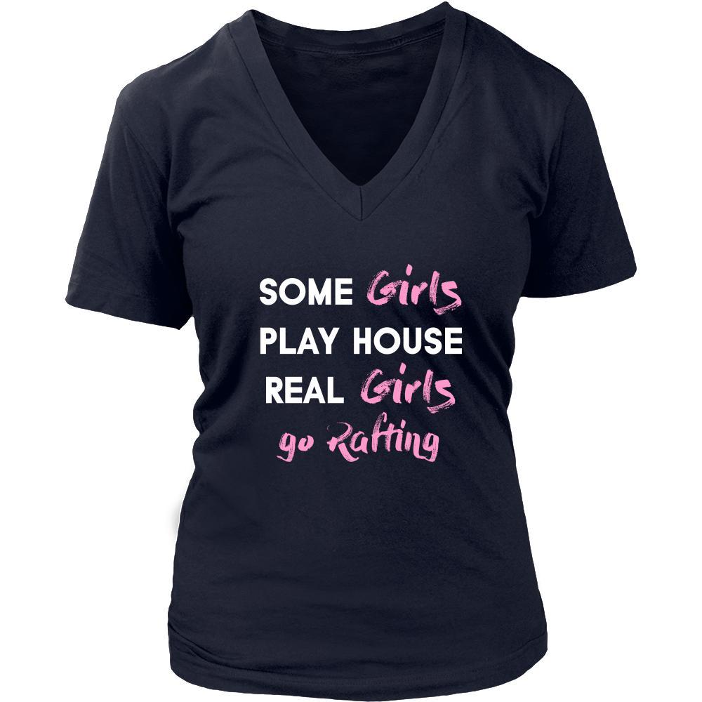 Rafting Shirt - Some girls play house real girls go Rafting- Hobby Lady-T-shirt-Teelime | shirts-hoodies-mugs