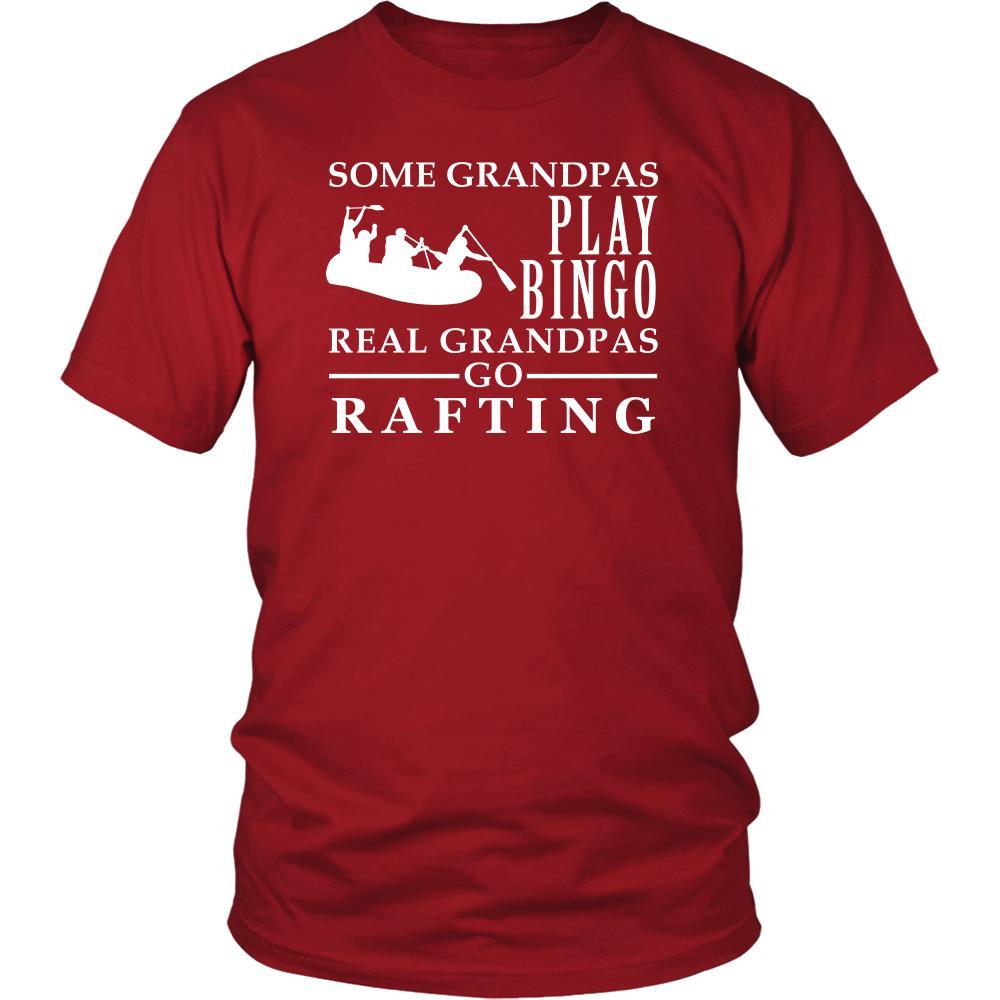 Rafting Shirt Some Grandpas play bingo, real Grandpas go Rafting Family Hobby-T-shirt-Teelime | shirts-hoodies-mugs