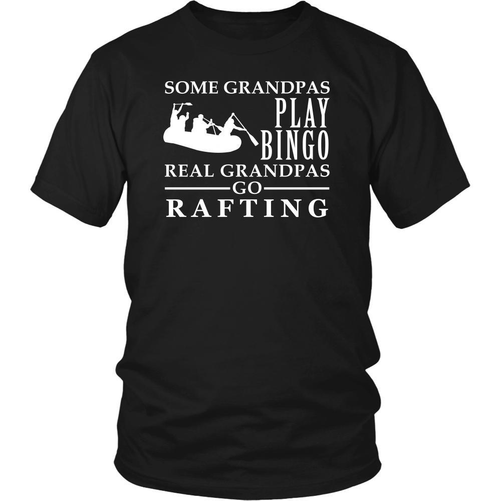 Rafting Shirt Some Grandpas play bingo, real Grandpas go Rafting Family Hobby-T-shirt-Teelime | shirts-hoodies-mugs