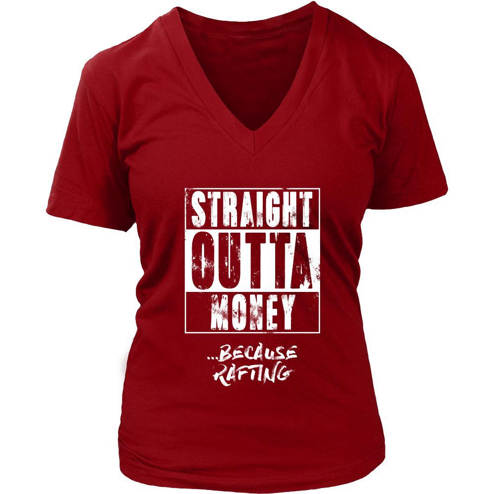 Rafting Shirt - Straight outta money ...because Rafting- Hobby Gift-T-shirt-Teelime | shirts-hoodies-mugs
