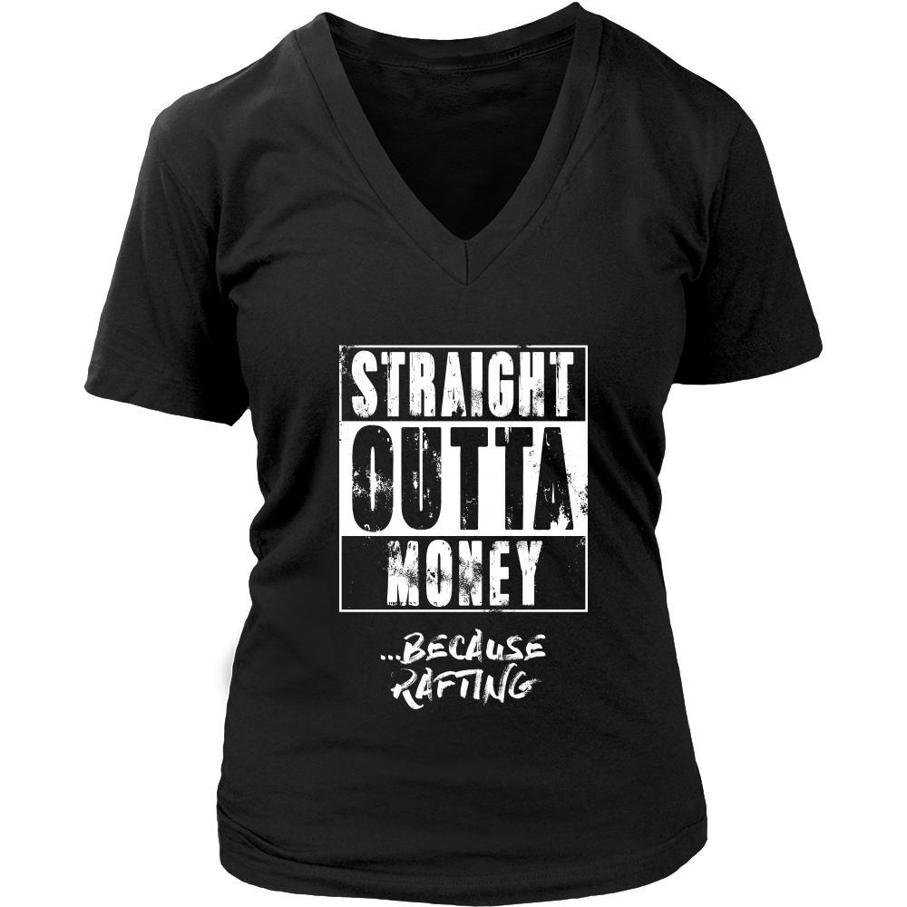 Rafting Shirt - Straight outta money ...because Rafting- Hobby Gift-T-shirt-Teelime | shirts-hoodies-mugs