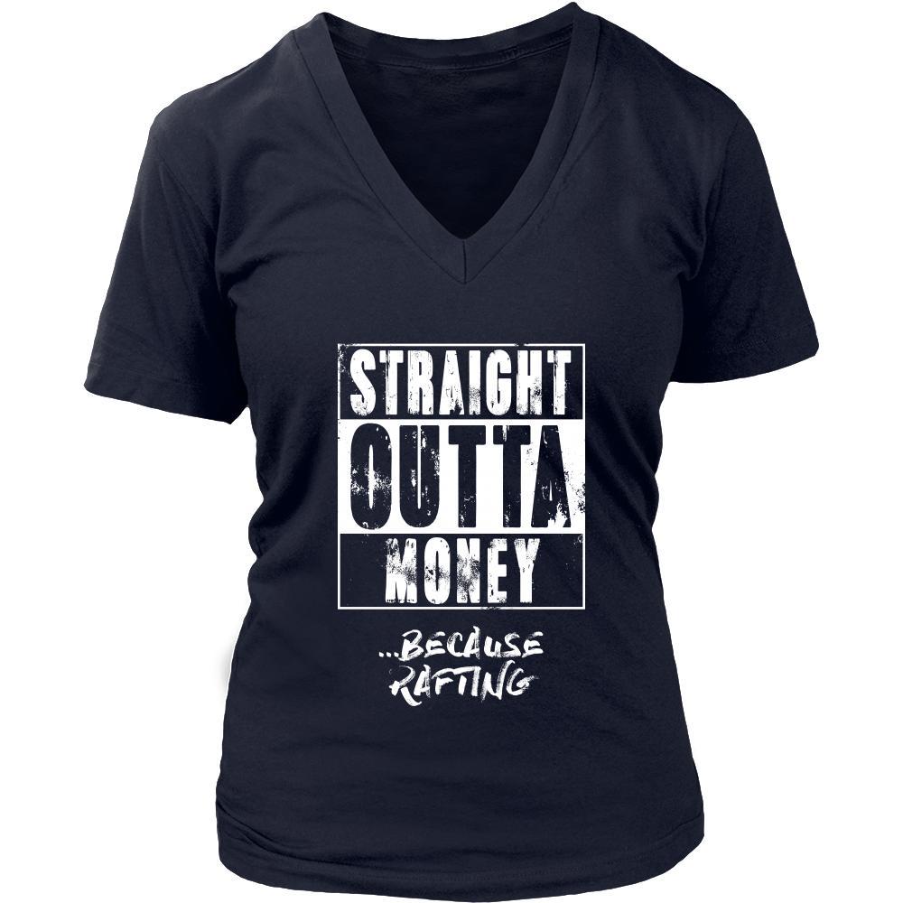 Rafting Shirt - Straight outta money ...because Rafting- Hobby Gift-T-shirt-Teelime | shirts-hoodies-mugs