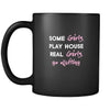 Rafting some girls play house real girls go Rafting 11oz Black Mug-Drinkware-Teelime | shirts-hoodies-mugs