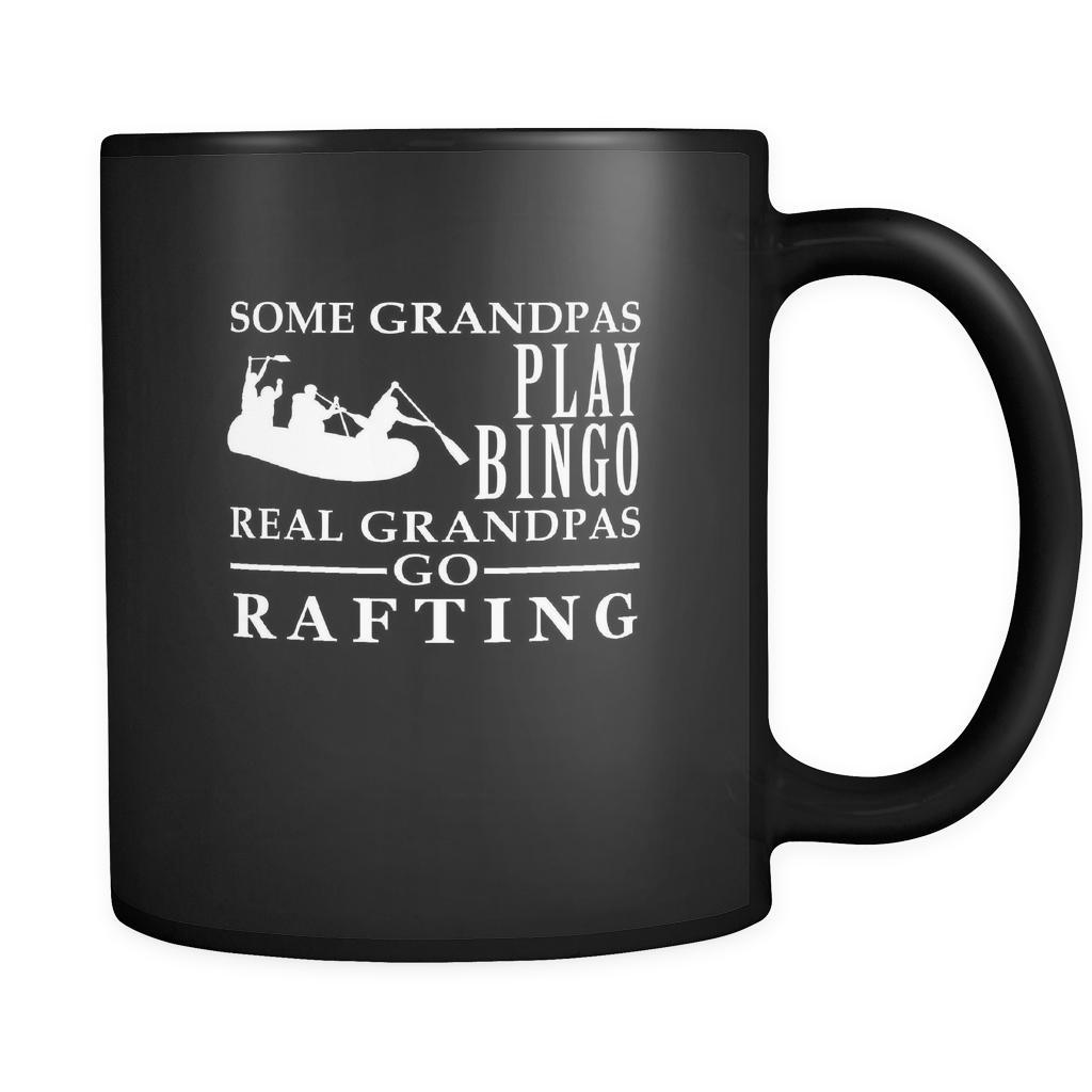 Rafting Some Grandpas play bingo, real Grandpas go Rafting 11oz Black Mug-Drinkware-Teelime | shirts-hoodies-mugs