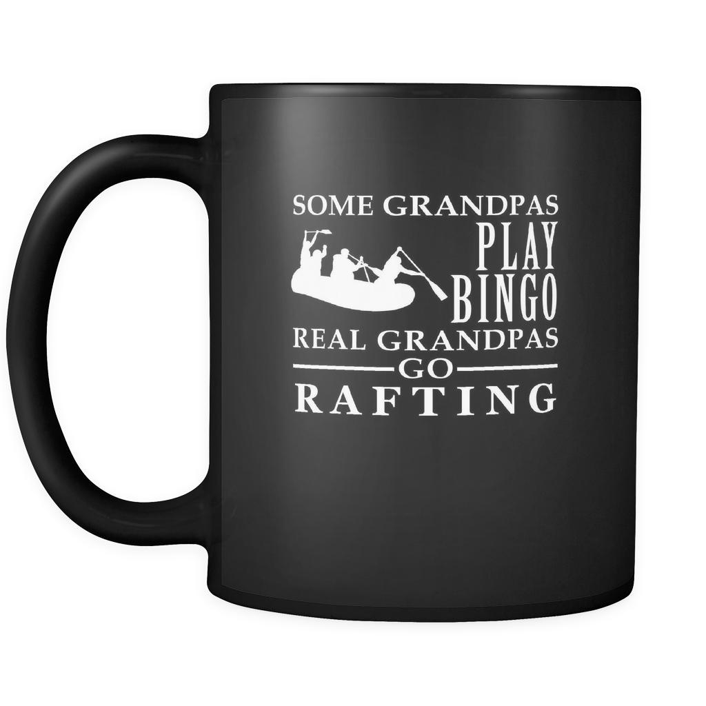 Rafting Some Grandpas play bingo, real Grandpas go Rafting 11oz Black Mug-Drinkware-Teelime | shirts-hoodies-mugs