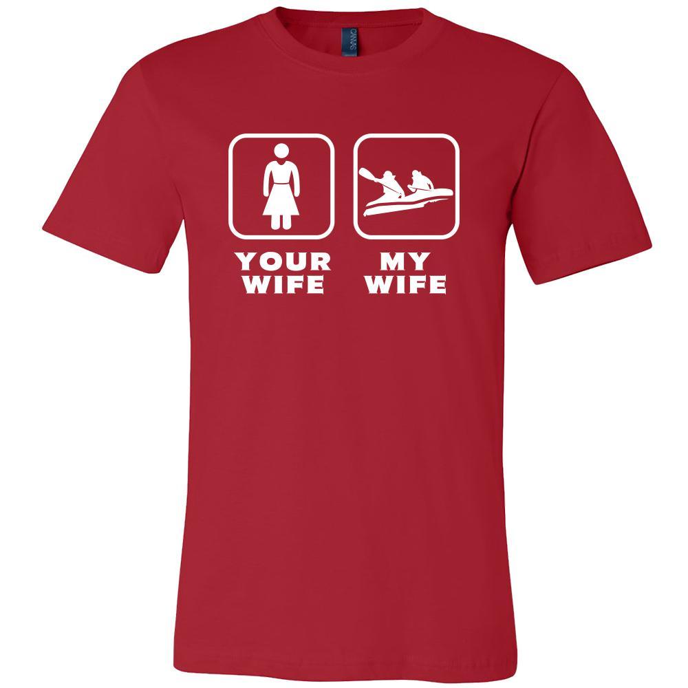 Rafting - Your wife My wife - Father's Day Hobby Shirt-T-shirt-Teelime | shirts-hoodies-mugs