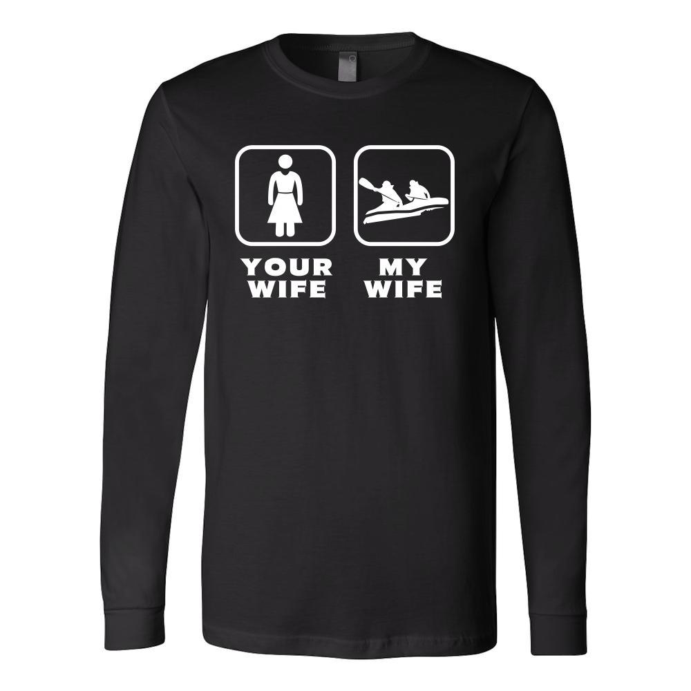 Rafting - Your wife My wife - Father's Day Hobby Shirt-T-shirt-Teelime | shirts-hoodies-mugs