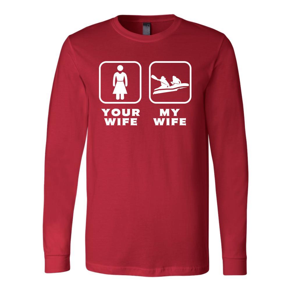 Rafting - Your wife My wife - Father's Day Hobby Shirt-T-shirt-Teelime | shirts-hoodies-mugs