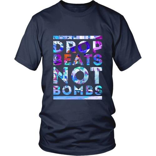Rap T Shirt - Drop Beats not Bombs-T-shirt-Teelime | shirts-hoodies-mugs