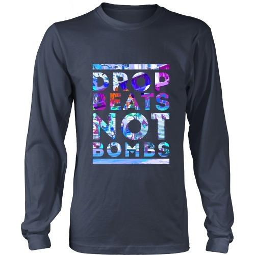 Rap T Shirt - Drop Beats not Bombs-T-shirt-Teelime | shirts-hoodies-mugs
