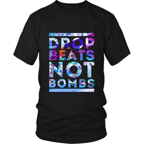 Rap T Shirt - Drop Beats not Bombs-T-shirt-Teelime | shirts-hoodies-mugs