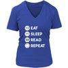 Reading - Eat Sleep Read Repeat - Books Hobby Shirt-T-shirt-Teelime | shirts-hoodies-mugs