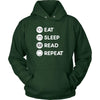 Reading - Eat Sleep Read Repeat - Books Hobby Shirt-T-shirt-Teelime | shirts-hoodies-mugs