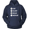 Reading - Eat Sleep Read Repeat - Books Hobby Shirt-T-shirt-Teelime | shirts-hoodies-mugs