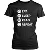 Reading - Eat Sleep Read Repeat - Books Hobby Shirt-T-shirt-Teelime | shirts-hoodies-mugs