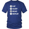 Reading - Eat Sleep Read Repeat - Books Hobby Shirt-T-shirt-Teelime | shirts-hoodies-mugs