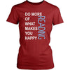 Reading Shirt - Do more of what makes you happy Reading- Hobby Gift-T-shirt-Teelime | shirts-hoodies-mugs