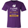 Reading Shirt - I love it when my wife lets me go Reading - Hobby Gift-T-shirt-Teelime | shirts-hoodies-mugs