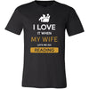 Reading Shirt - I love it when my wife lets me go Reading - Hobby Gift-T-shirt-Teelime | shirts-hoodies-mugs