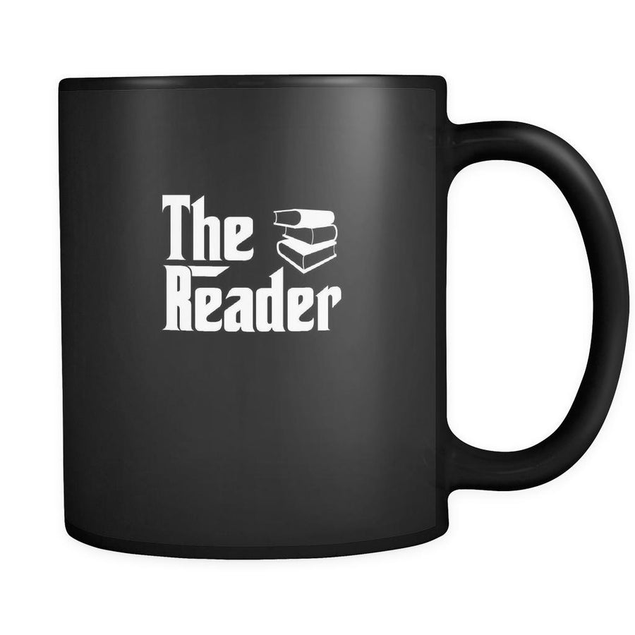 Reading The Reader 11oz Black Mug-Drinkware-Teelime | shirts-hoodies-mugs