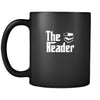 Reading The Reader 11oz Black Mug-Drinkware-Teelime | shirts-hoodies-mugs