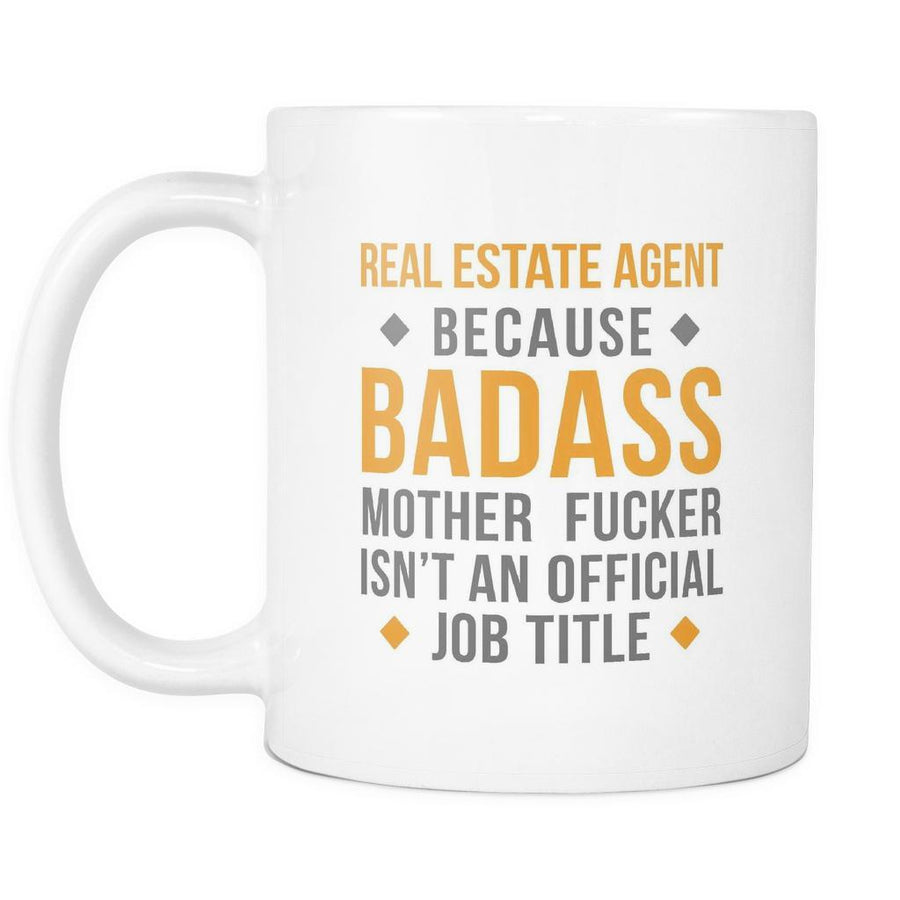 Real Estate Agent coffee cup - Badass Real Estate Agent-Drinkware-Teelime | shirts-hoodies-mugs