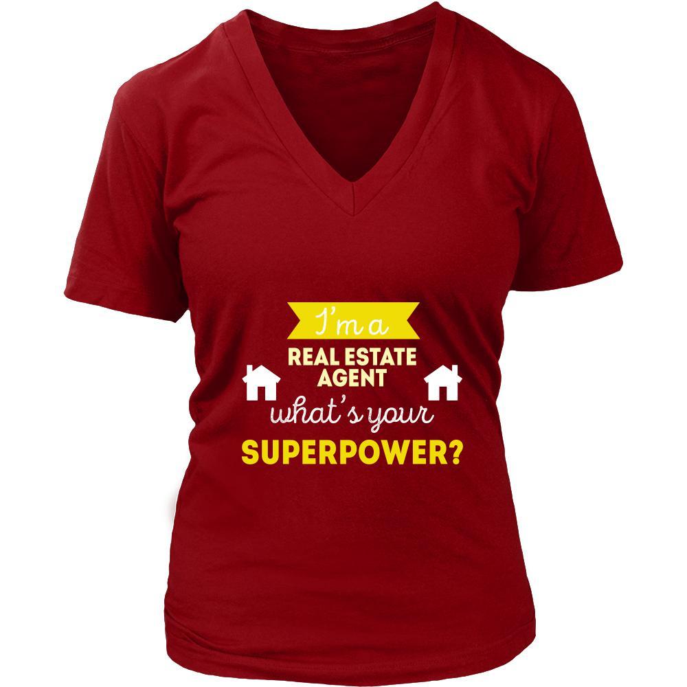 Real estate agent Shirt - I'm a Real estate agent, what's your superpower? - Profession Gift-T-shirt-Teelime | shirts-hoodies-mugs