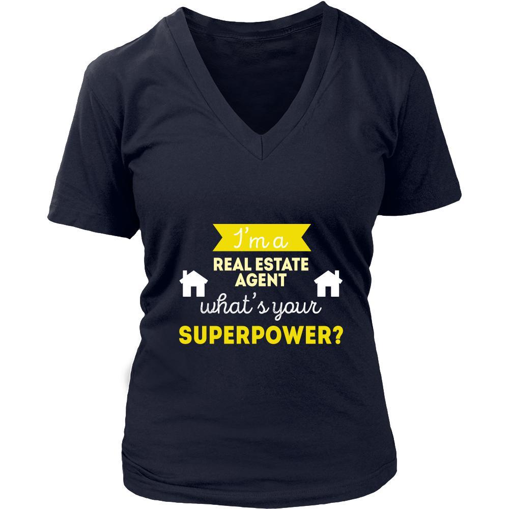 Real estate agent Shirt - I'm a Real estate agent, what's your superpower? - Profession Gift-T-shirt-Teelime | shirts-hoodies-mugs