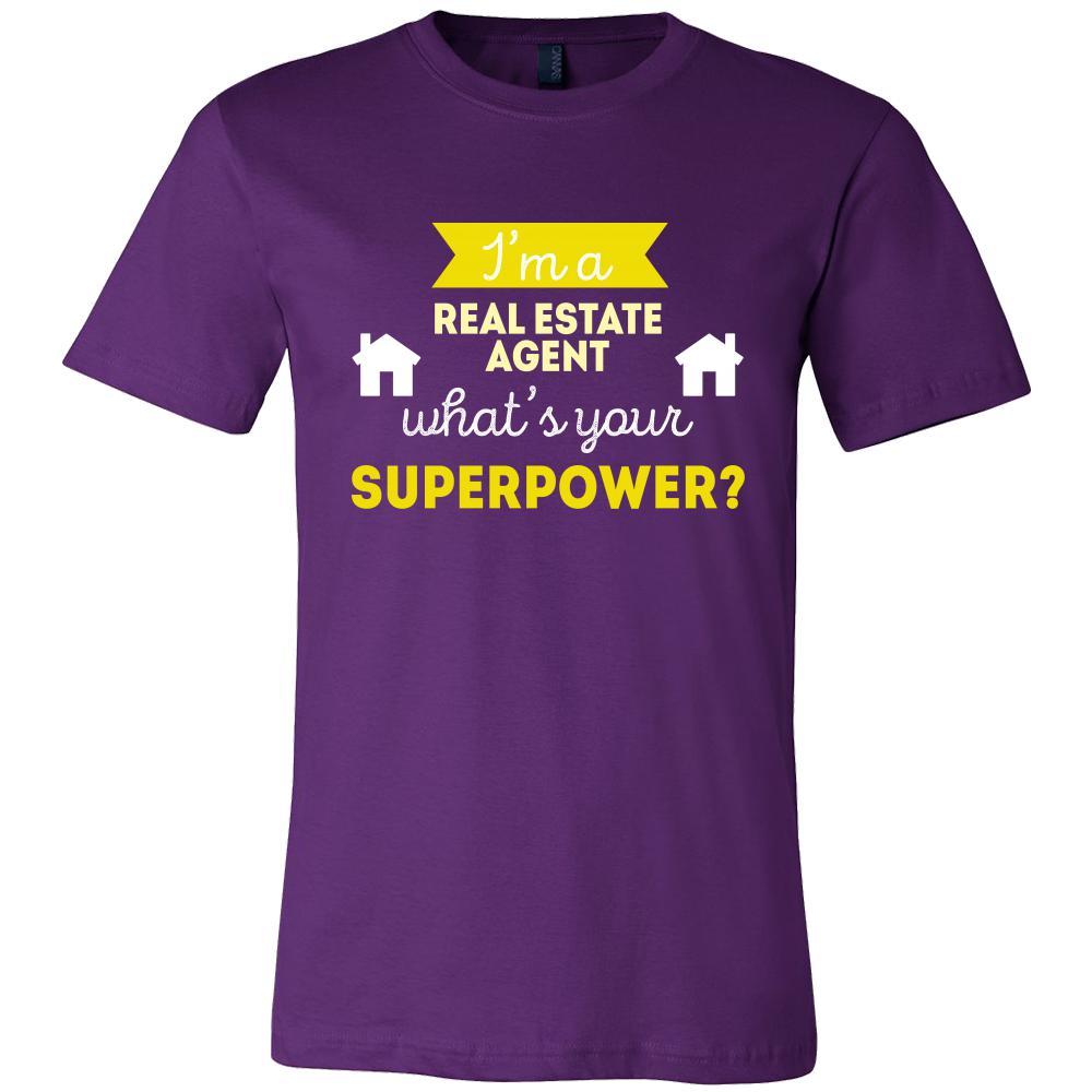Real estate agent Shirt - I'm a Real estate agent, what's your superpower? - Profession Gift-T-shirt-Teelime | shirts-hoodies-mugs